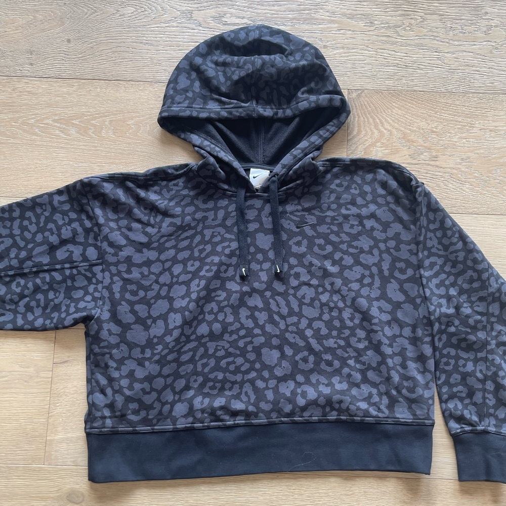 Men's Black Leopard Print Sweater